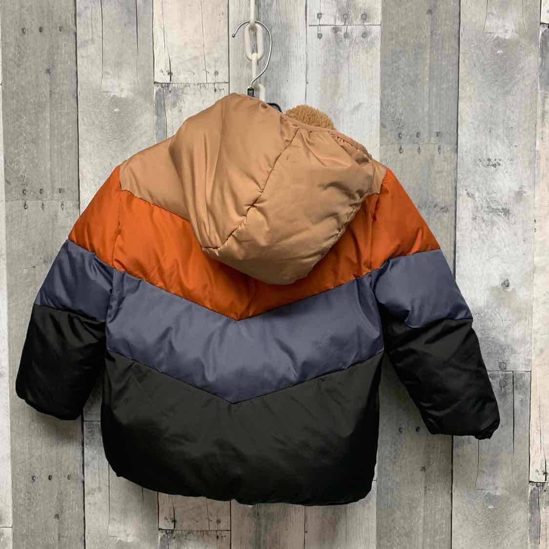 Size 3T Brown/Black Swiss Cross Snow Jacket