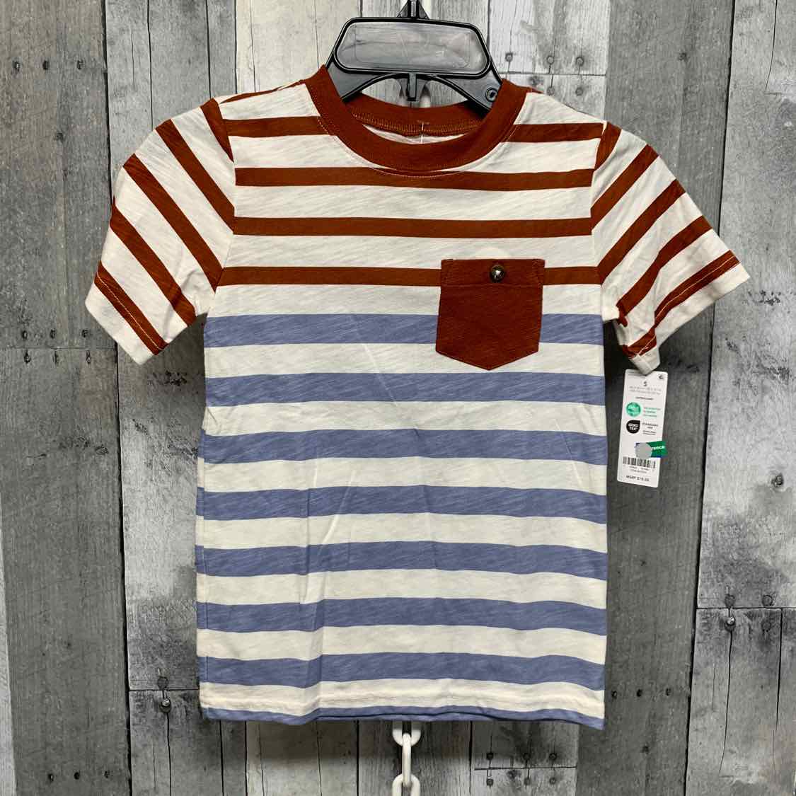 Size 5 Brown/Blue Carter's T Shirt