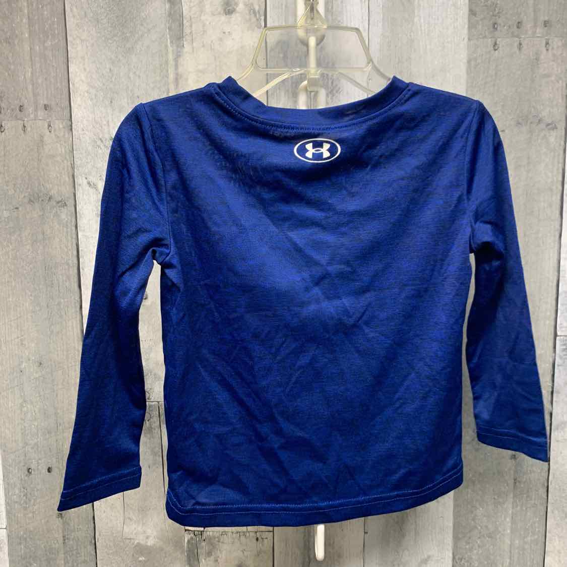 Size 2T Blue Graphic Sport Brand Long Sleeve Shirt