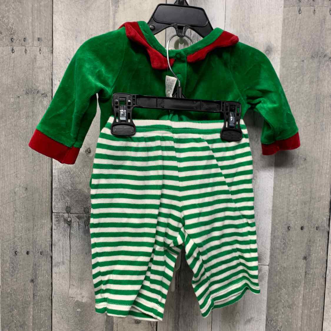 Size 3-6 Months Green/Red Cherokee Shirt/Pants