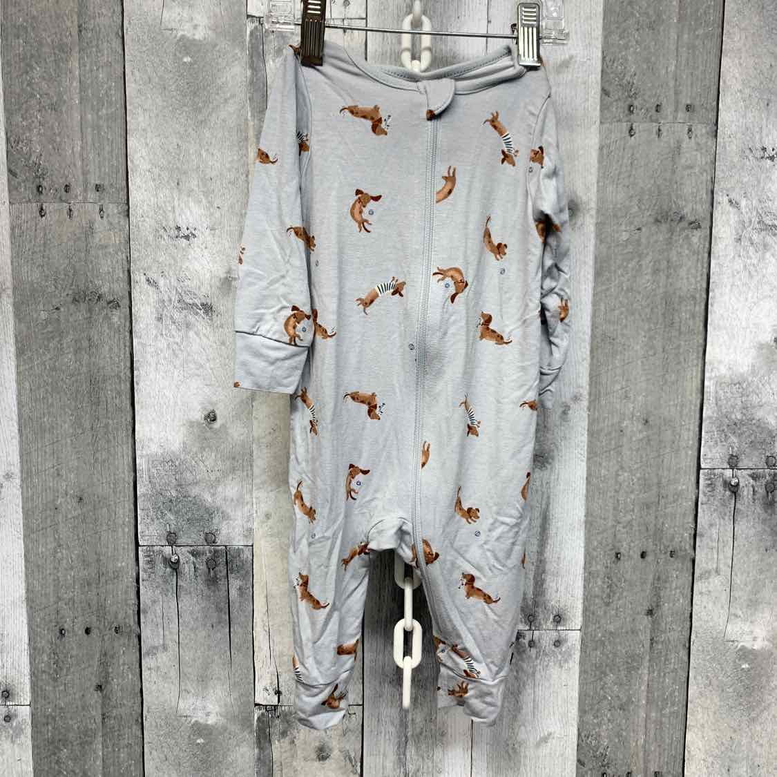 Size 6-9 Months Blue Print Modern Moments by Gerber Footy PJs