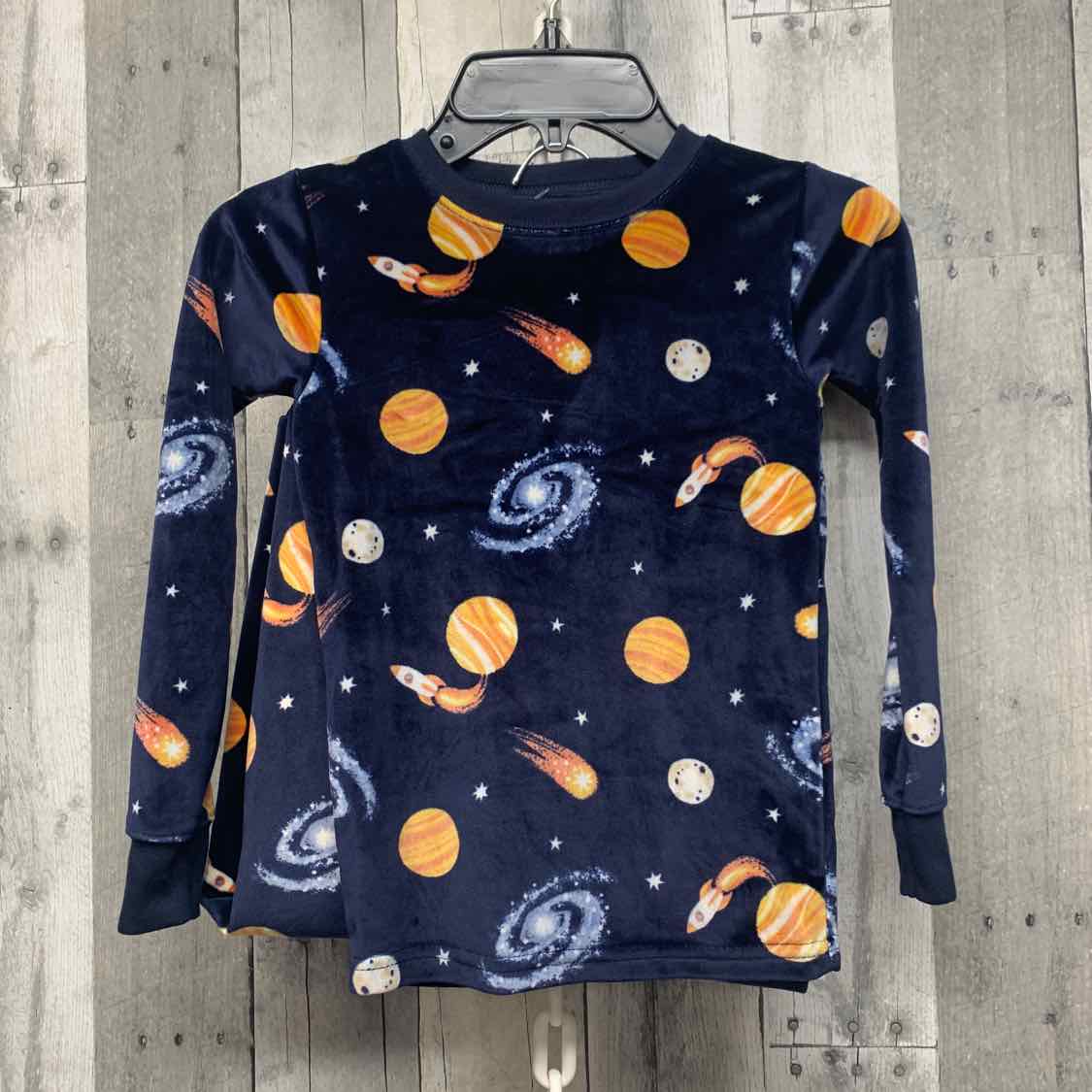 Size 5T Navy Print Child of Mine 2pc PJs