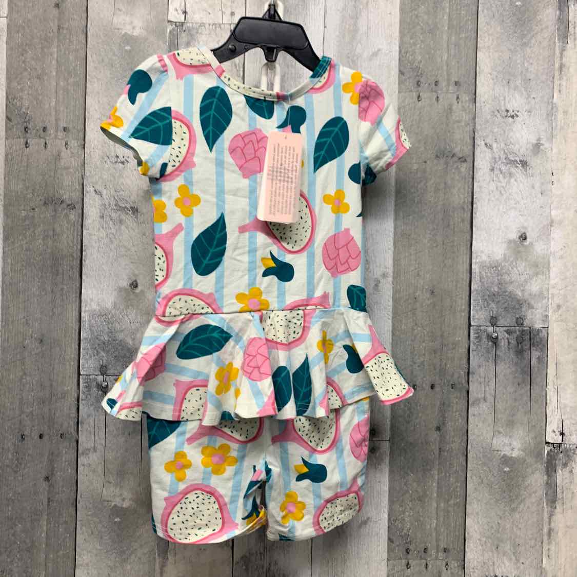 Size 3/4 Pink/Blue Dot Dot Smile Romper - OodlesCB