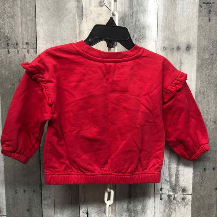 Size 18 Months Red Disney Sweat Shirt