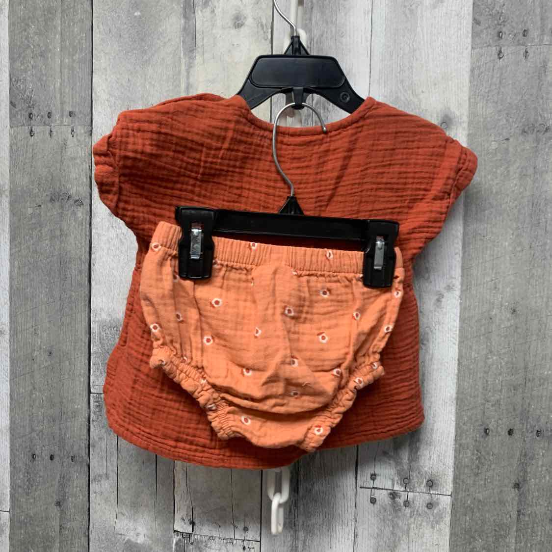 Size 12 Months Orange/Pink Cat & Jack 2pc Dress