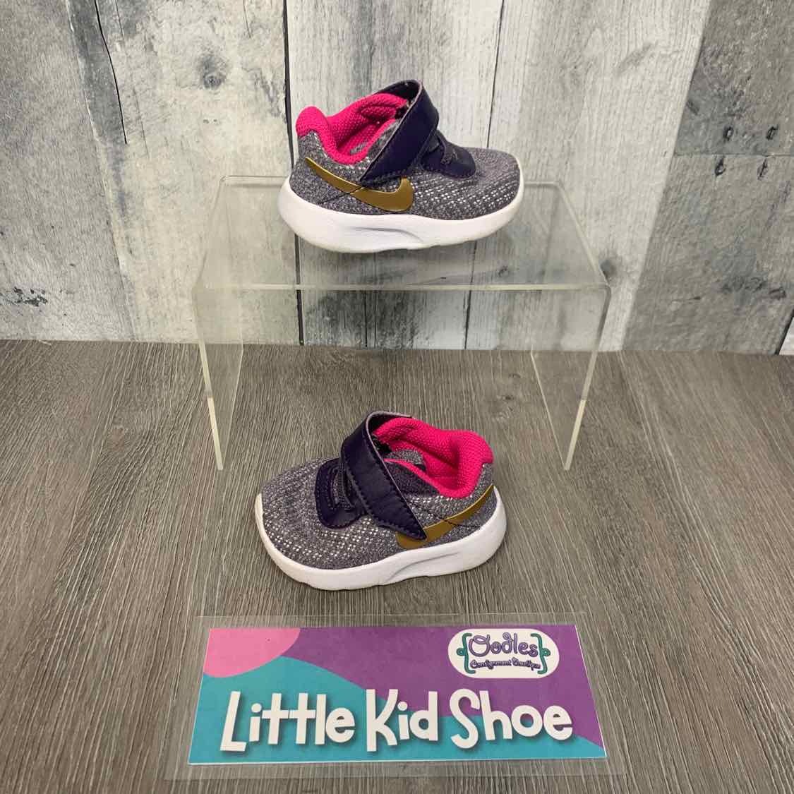 Size 2 Gray/Purple Sport Brand Sneakers