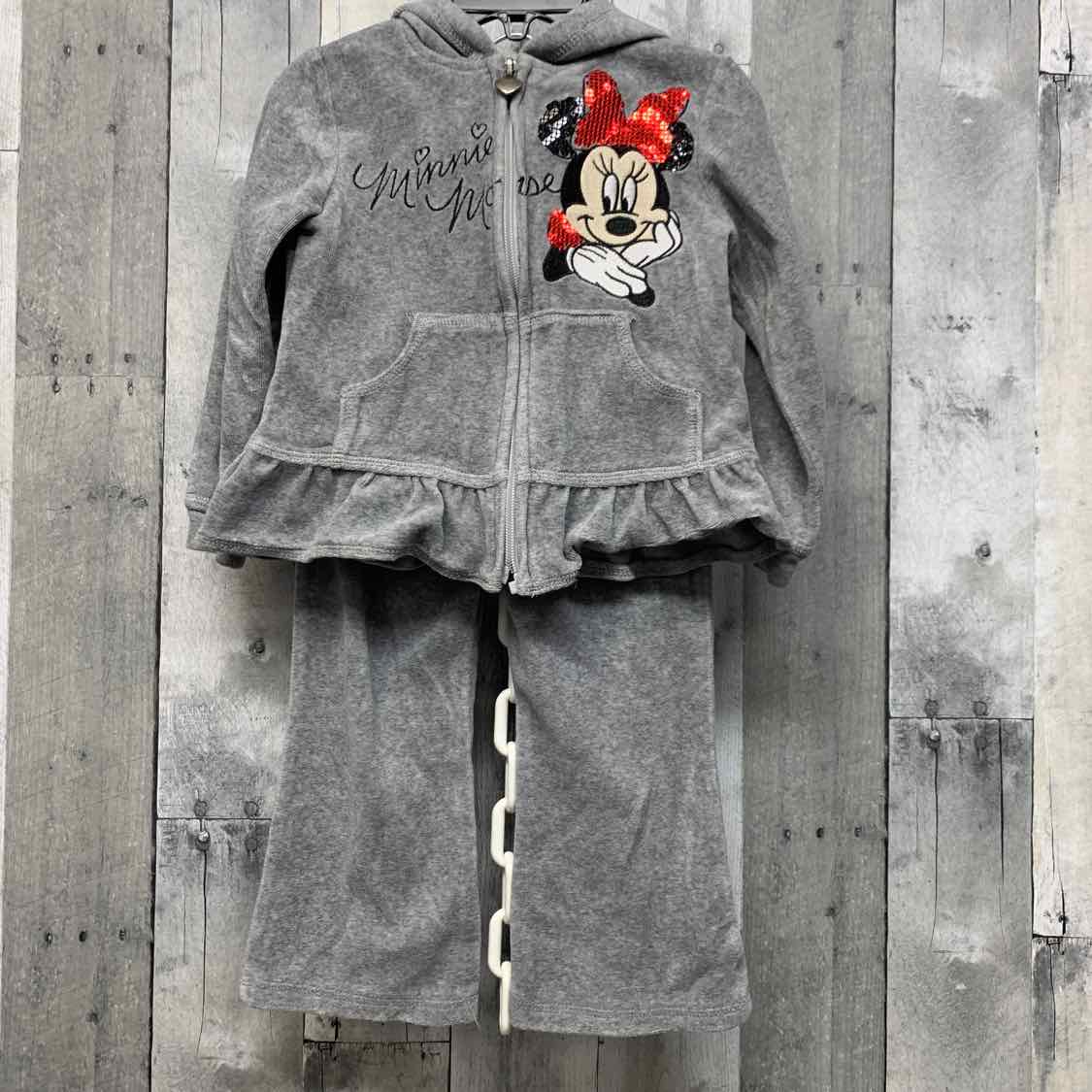 Size 3T Gray Disney Jacket/Pants