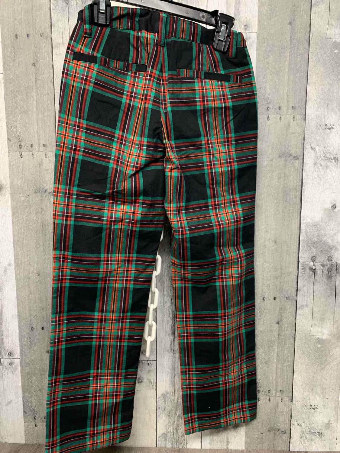 Size 8 Black Plaid Cat & Jack Pants