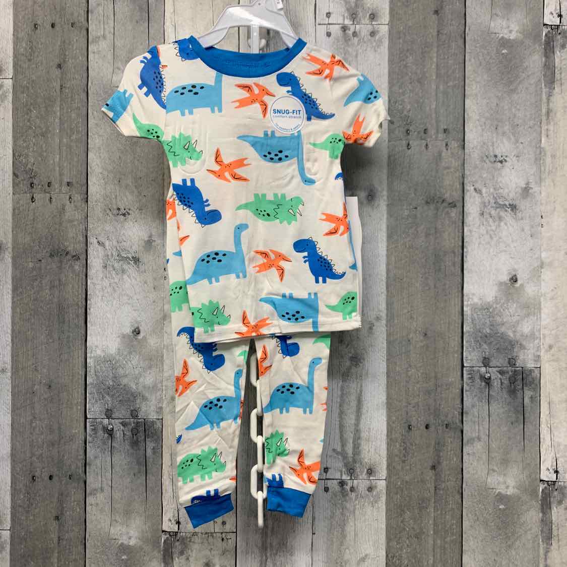 Size 18 Months White/Blue Bon Bebe 2pc PJs - OodlesCB