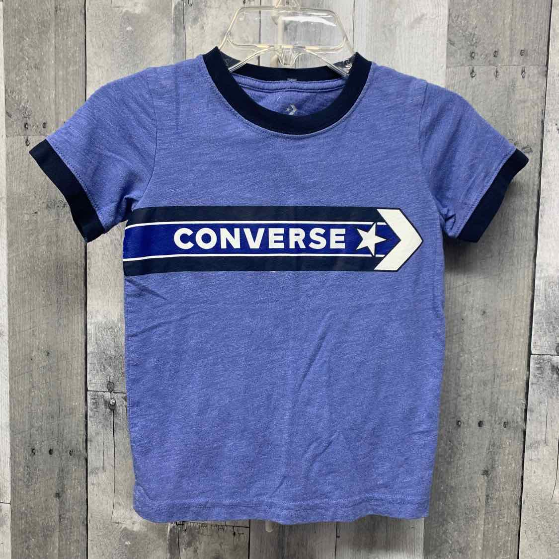 Size 6 Blue/White Converse T Shirt