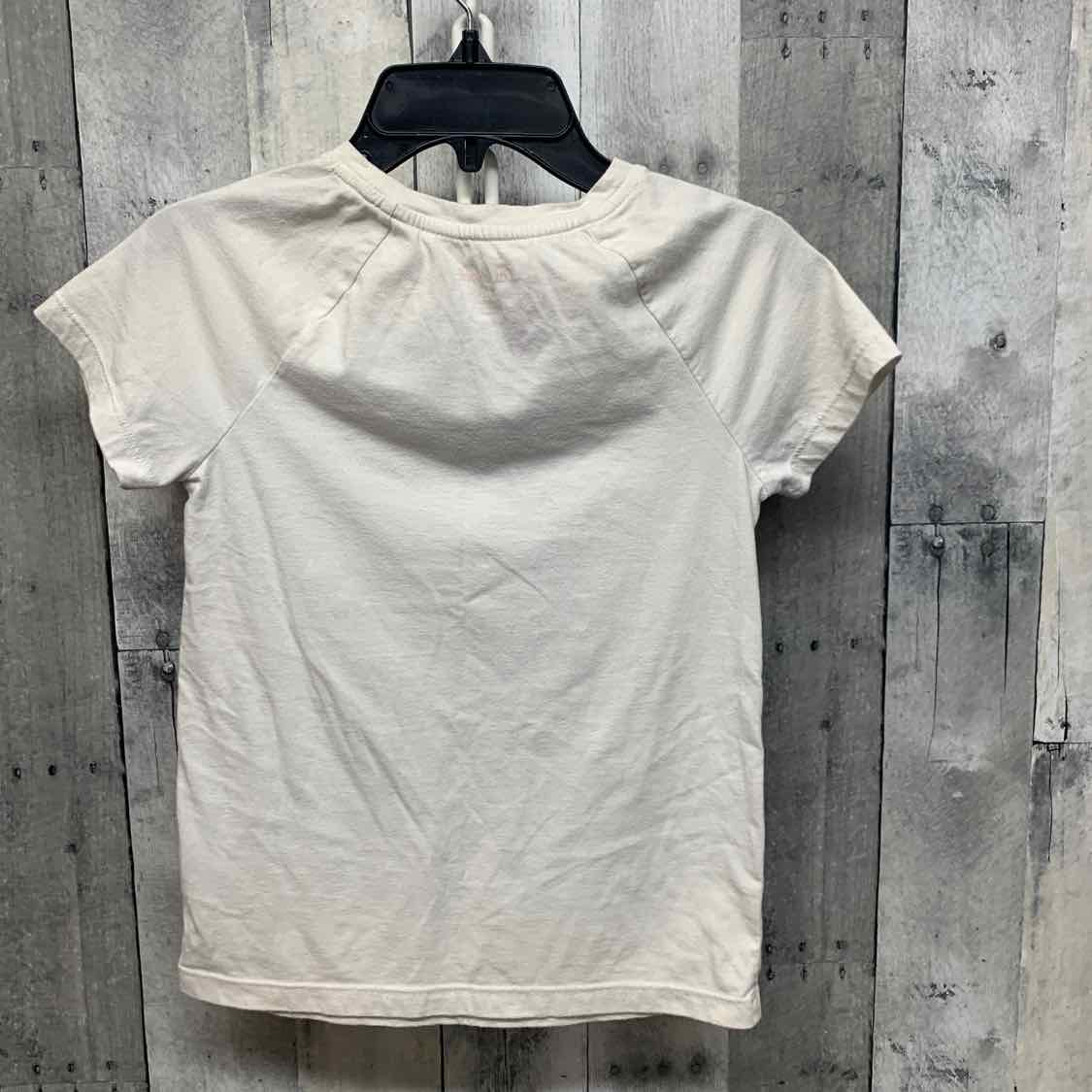 Size 7/8 White Graphic Cat & Jack T Shirt