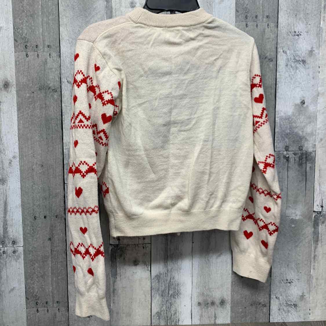 Size 12/14 White/Red H&M Sweater