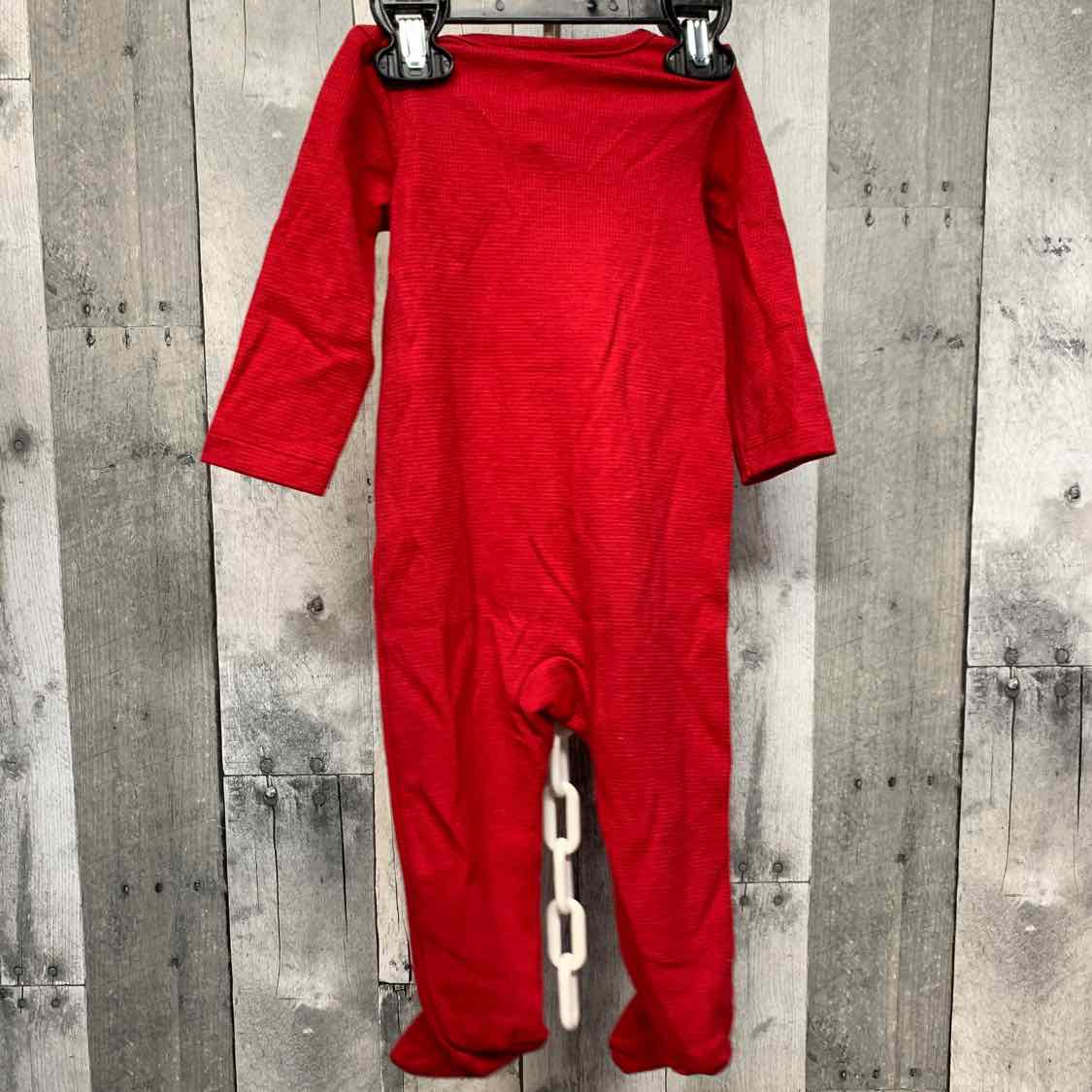 Size 6-9 Months Red Child of Mine Footy PJs
