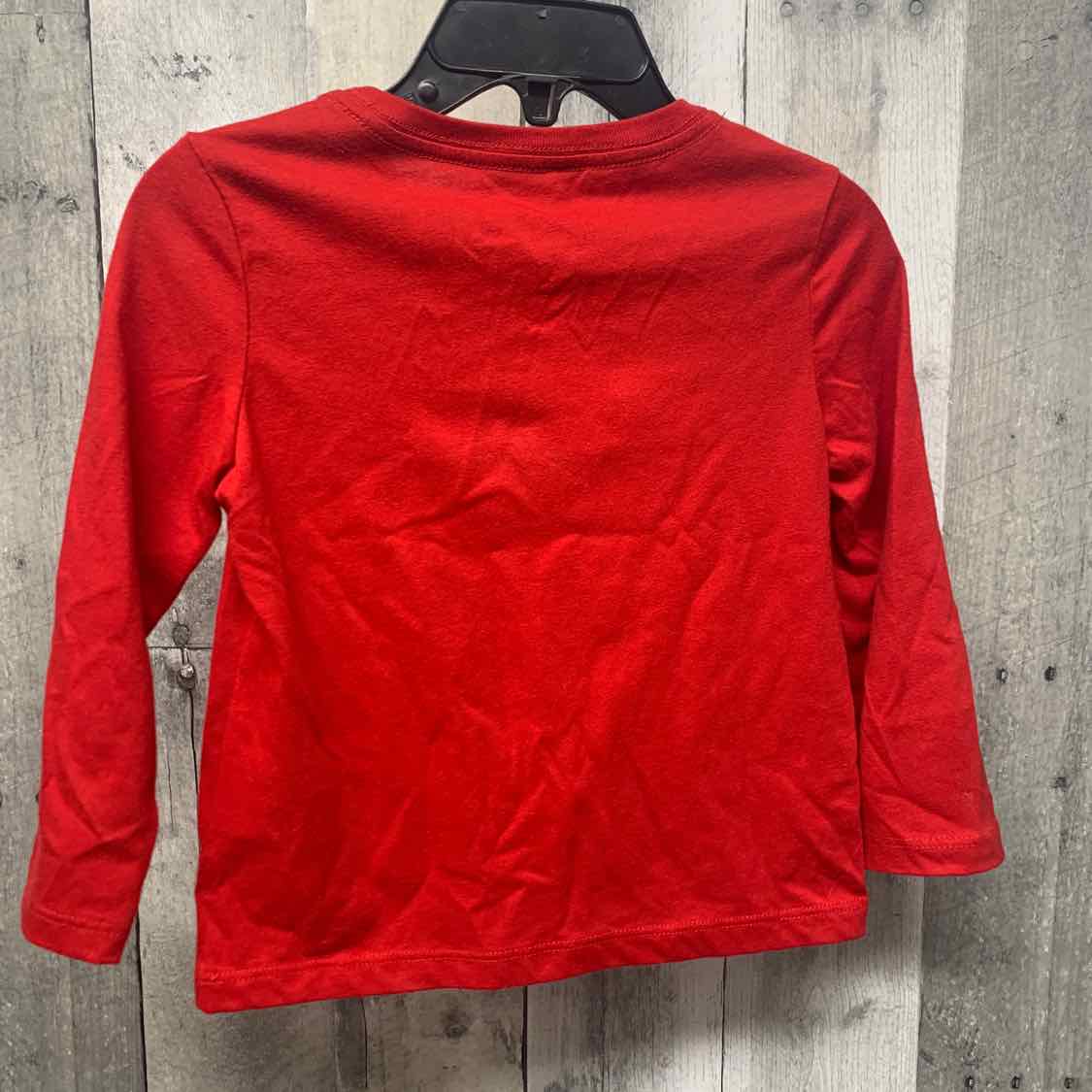 Size 2T Red Graphic Holiday Brands Long Sleeve Shirt