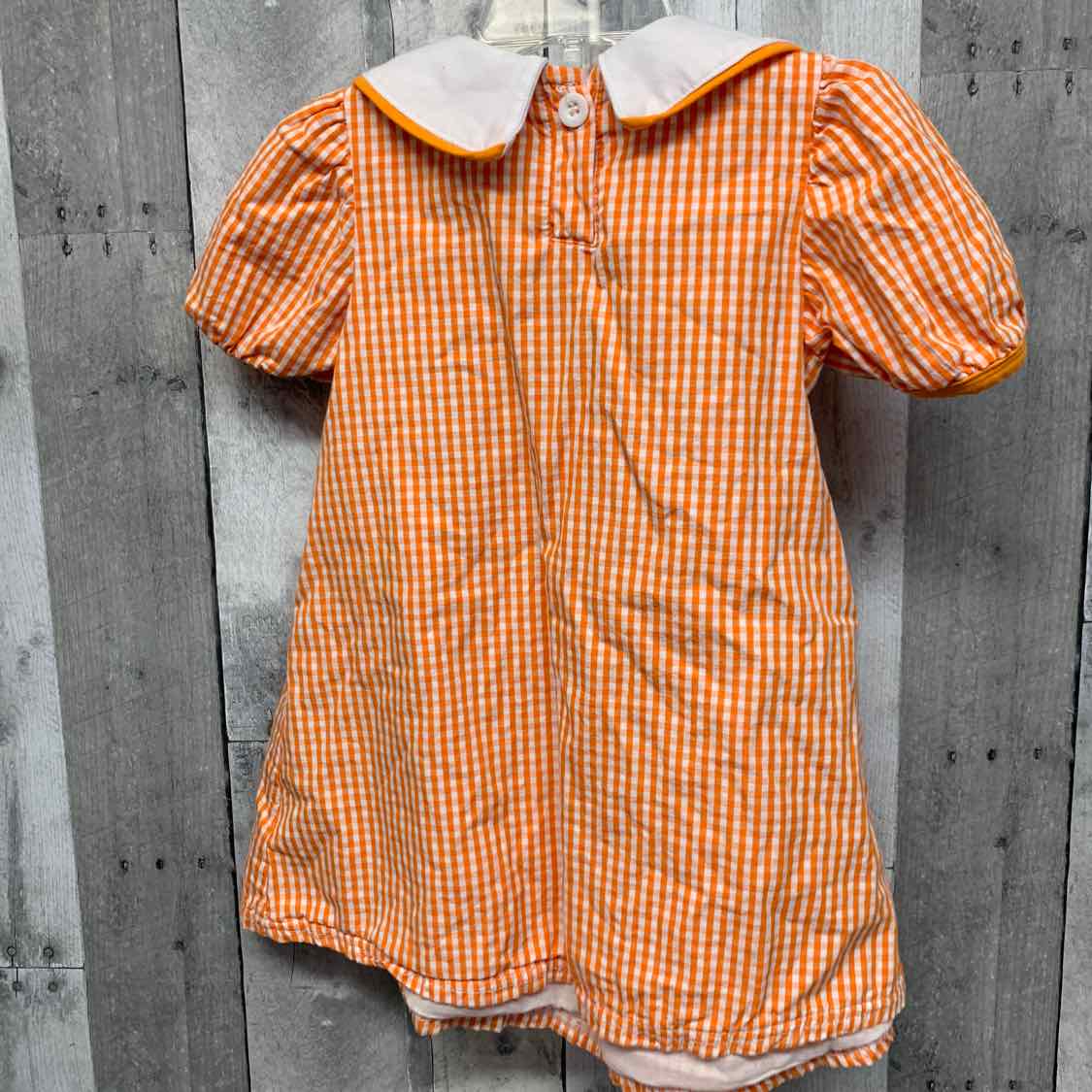Size 3 Orange/White B Brand Dress
