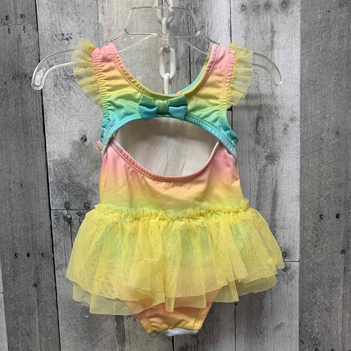 Size 18 Months Yellow/Blue Penelope Mack Swim Suit - 1pc - OodlesCB