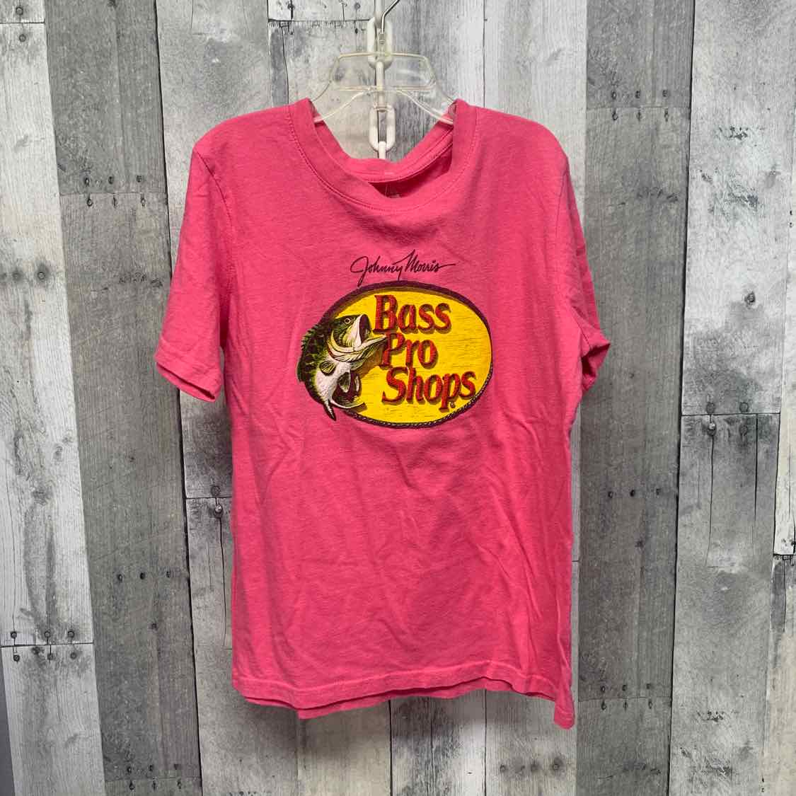 Size Large Pink Graphic Bass Pro Shop T Shirt