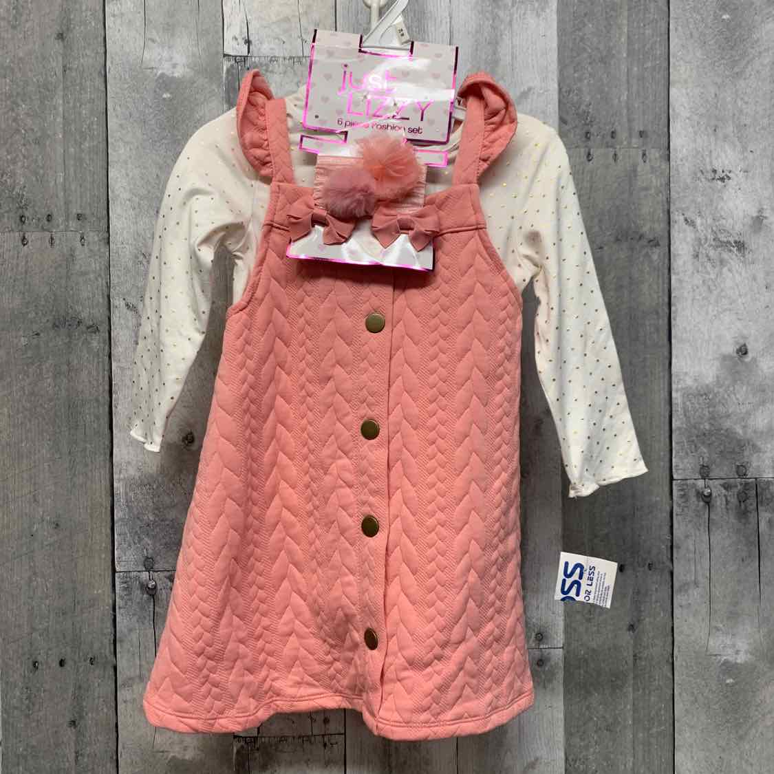 Size 24 Months White/Pink B Brand Shirt/Jumper