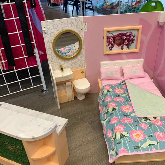 American Girl Pink/White Doll Playset