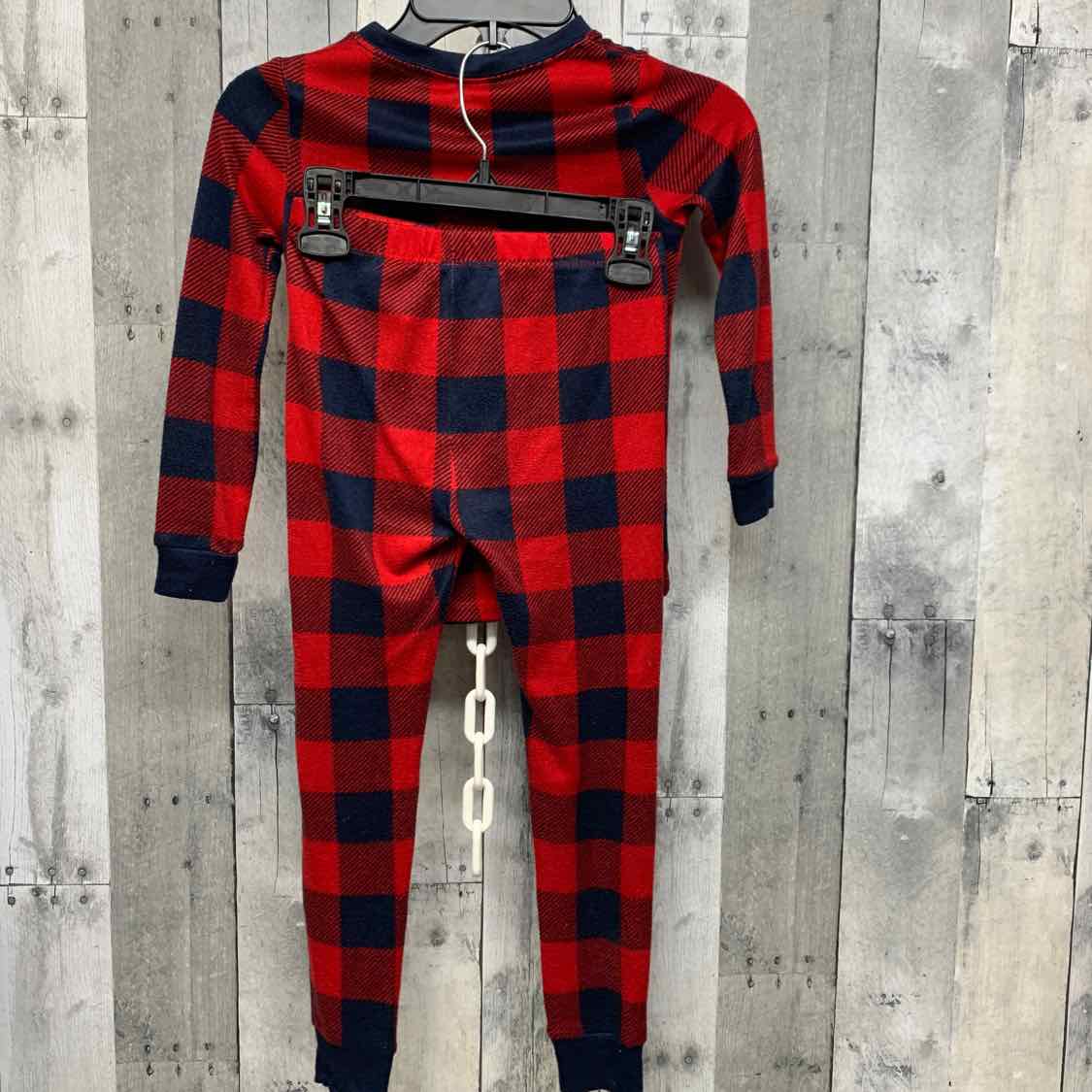Size 5 Red Plaid Mid Brand 2pc PJs