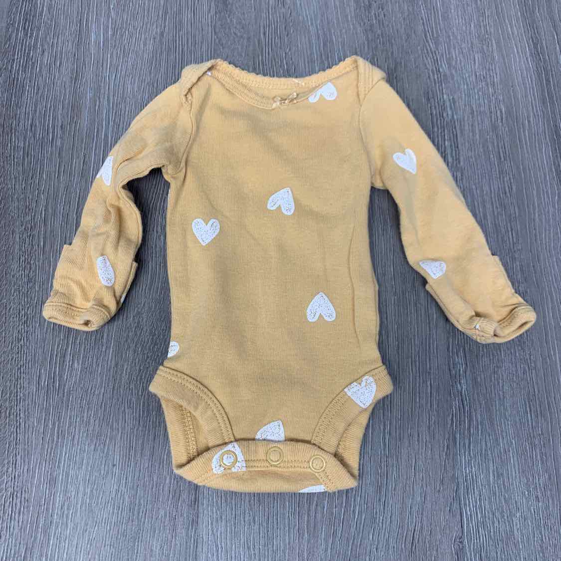 Size Preemie Yellow Carter's Bodysuit