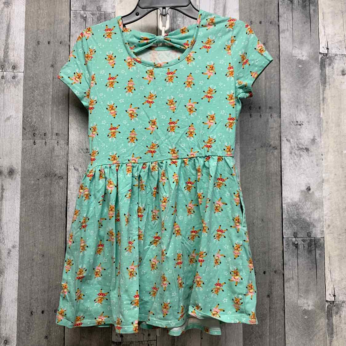 Size 6/7 Mint Graphic B Brand Dress - Knit