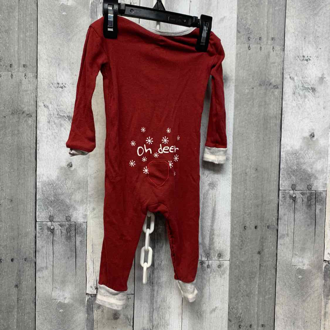 Size 12 Months Burgundy Mid Brand Romper