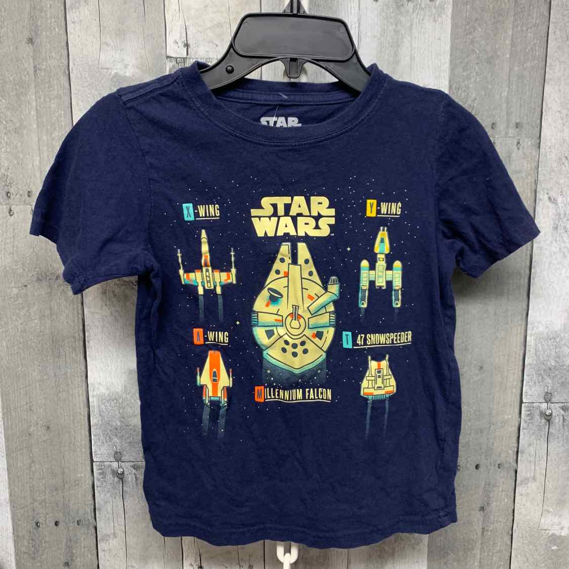 Size 7 Navy Star Wars T Shirt
