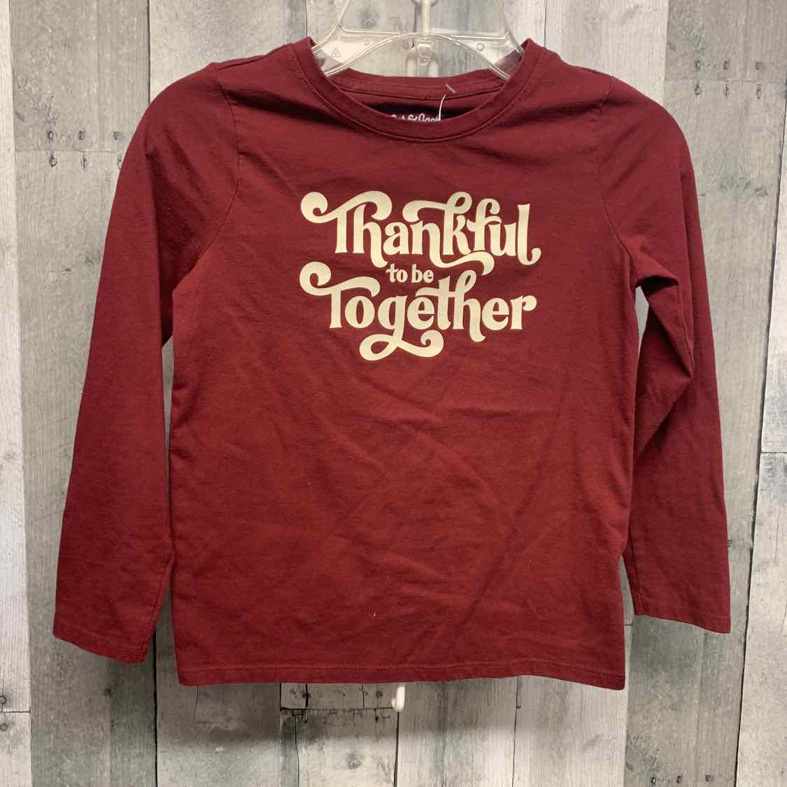 Size 6/6X Burgundy Cat & Jack Long Sleeve Shirt