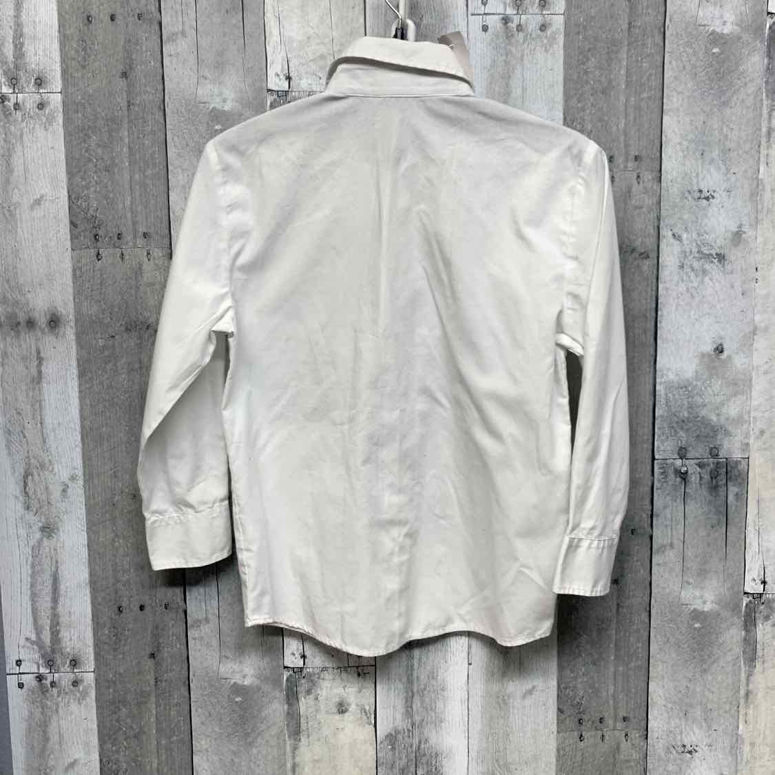 Size 8 White George LS Button Up