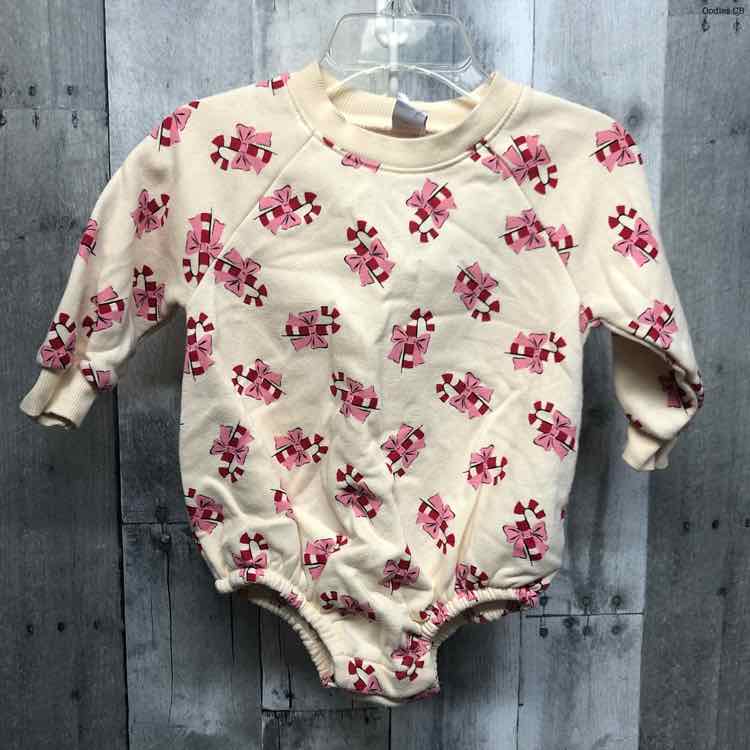 Size 6-12 Months Ivory Print Old Navy Bodysuit