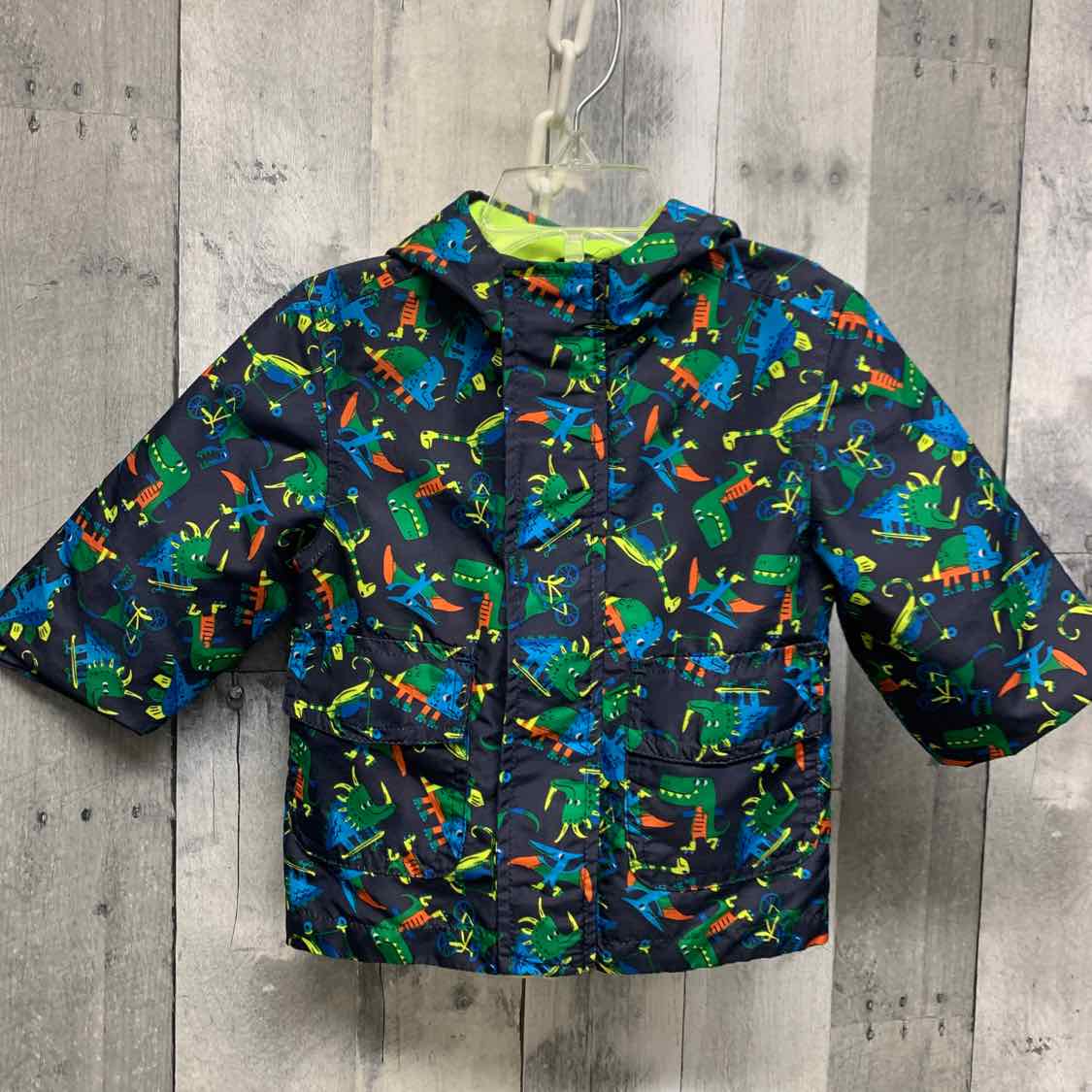 Size 12 Months Navy/Green London Fog Light Jacket - OodlesCB