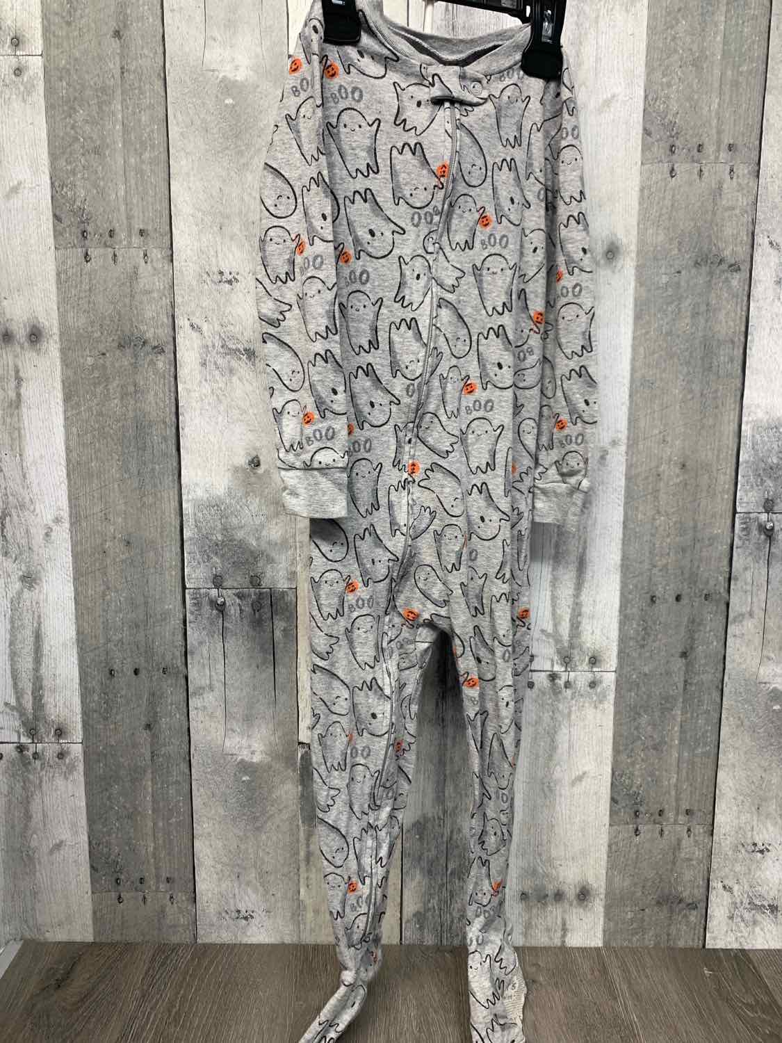 Size 3T Gray Print Child of Mine Footy PJs