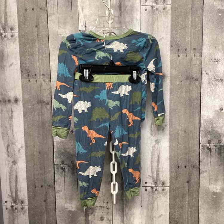 Size 12-18 Months Blue/Green Mud Pie 2pc PJs