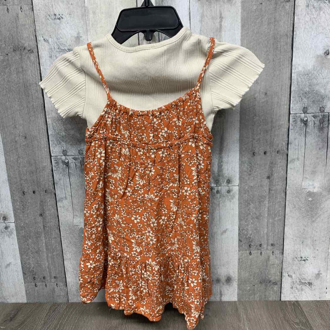 Size 4 White/Orange Jessica Simpson 2pc Dress