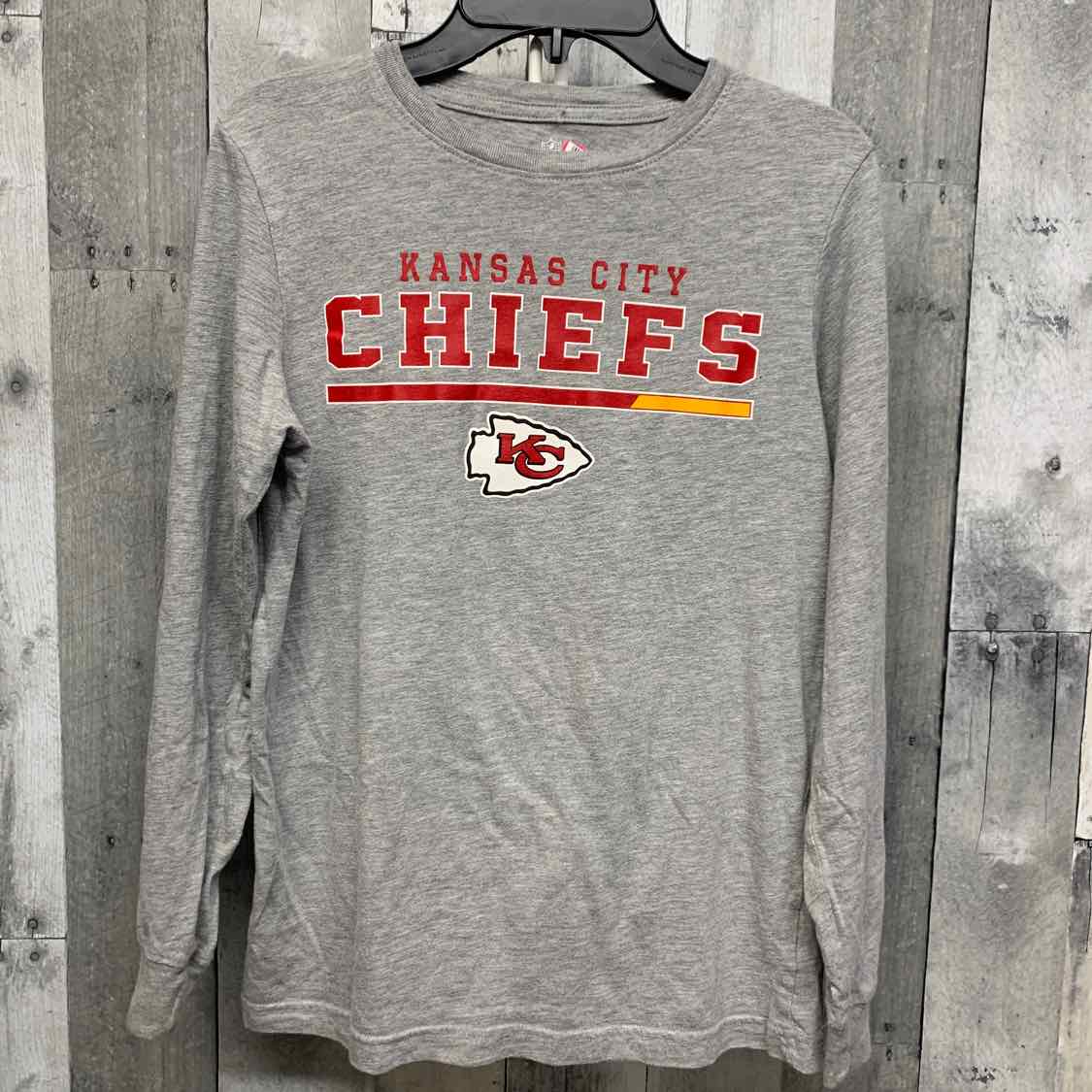 Size 10/12 Gray/Red NFL Long Sleeve Shirt