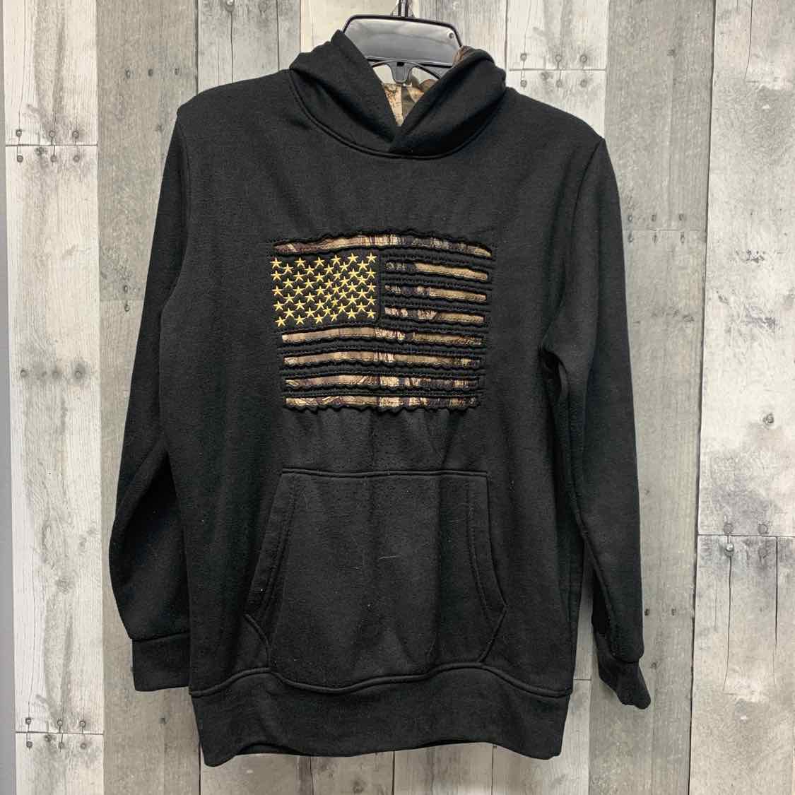 Size 14/16 Black/Green Mossy Oak Pull Over