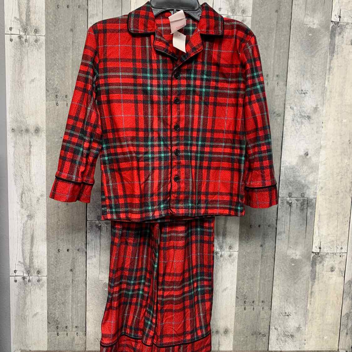 Size 5 Red Plaid Holiday Brands 2pc PJs