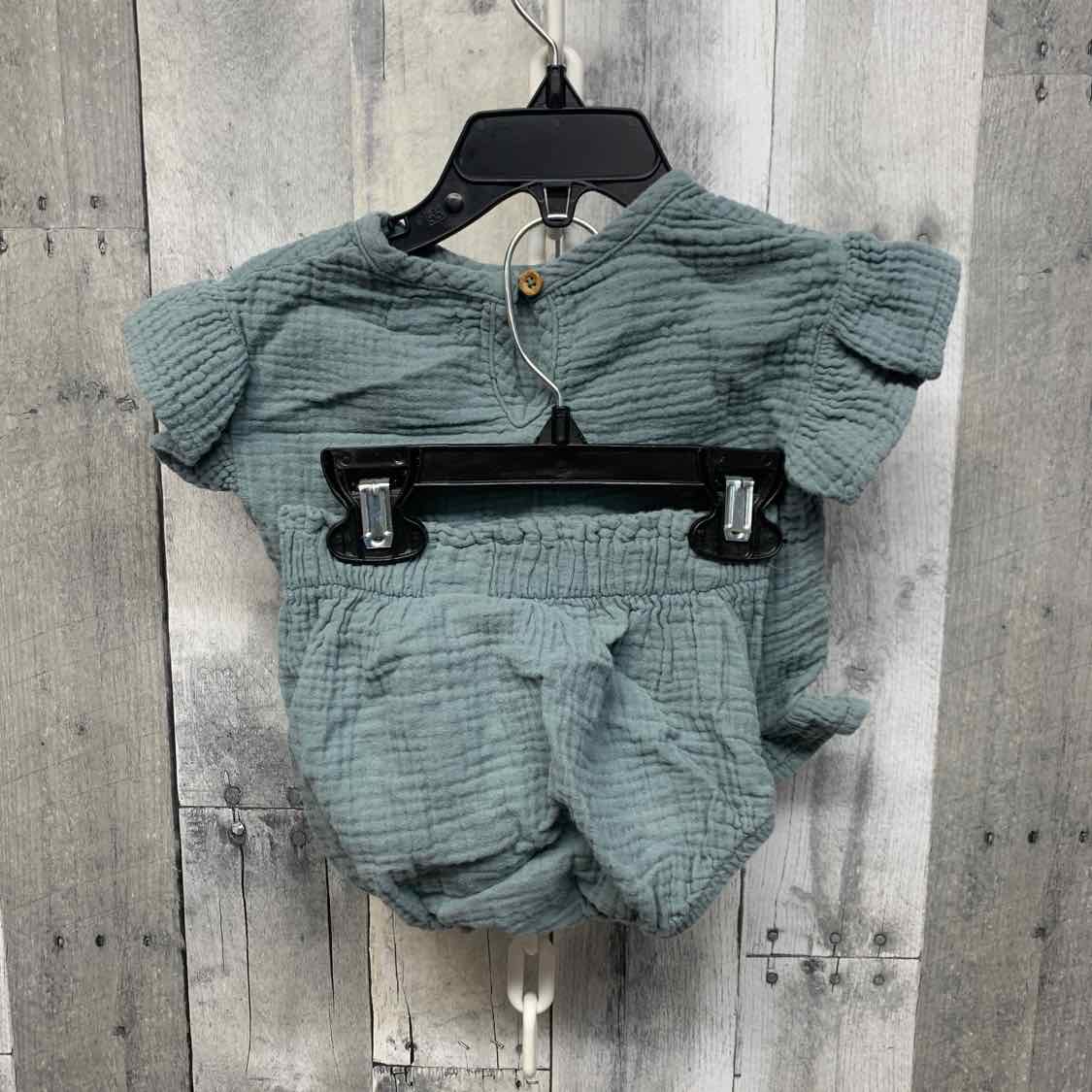 Size 6-9 Months Blue Grayson Threads 2pc Dress