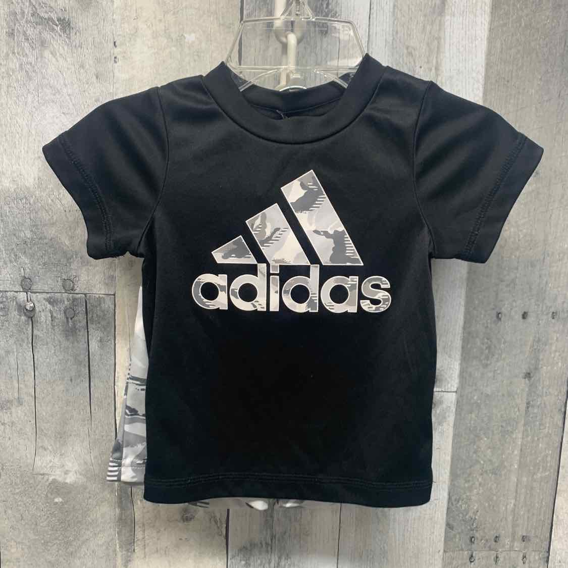 Size 3 Months Black/Gray Sport Brand Shirt/Shorts