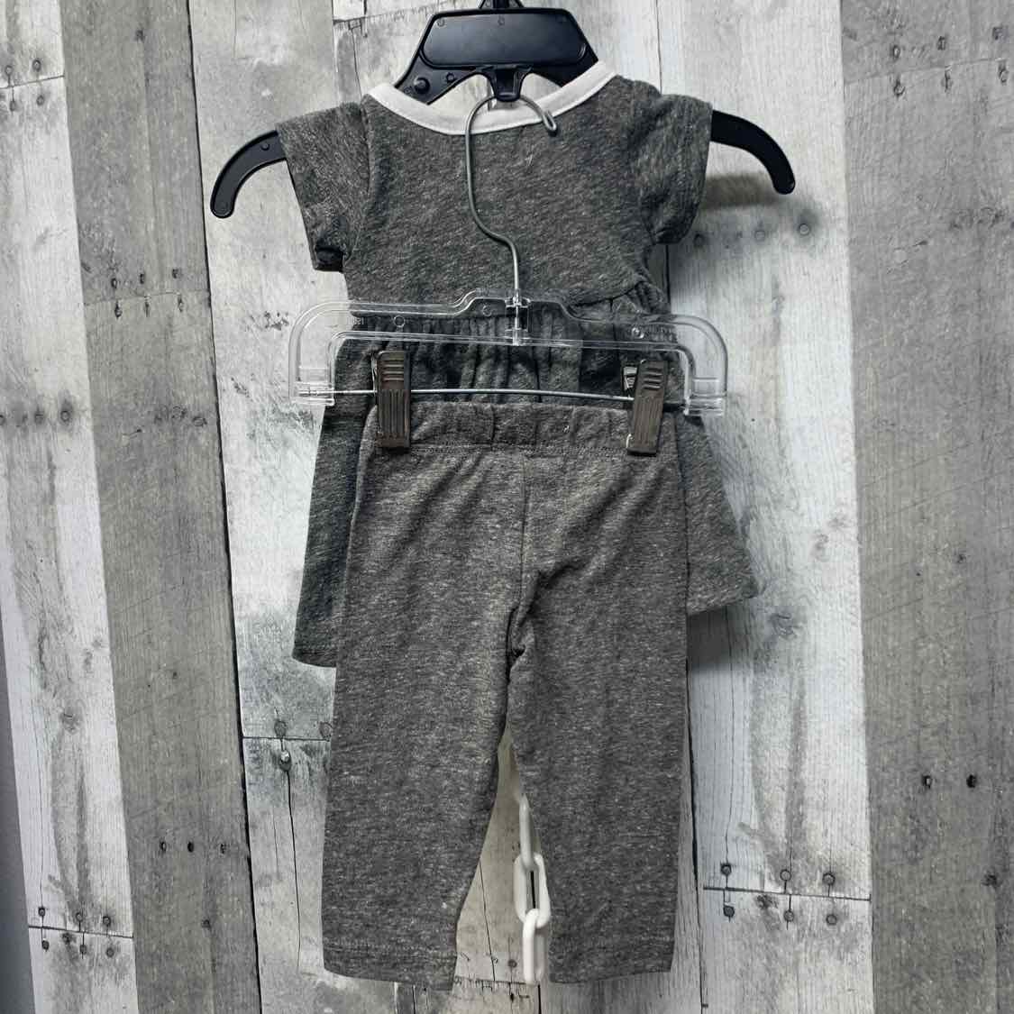 Size 3 Months Gray/White B Brand Shirt/Pants