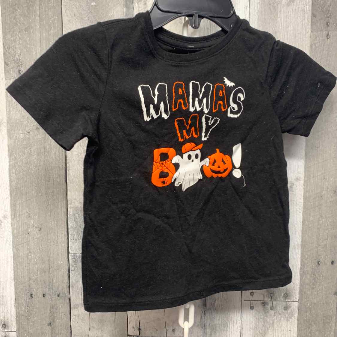 Size 4T Black Graphic Holiday Brands T Shirt