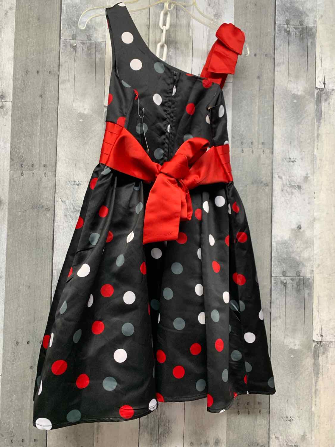 Size 12 White/Red Disorderly Kids Dress - Party