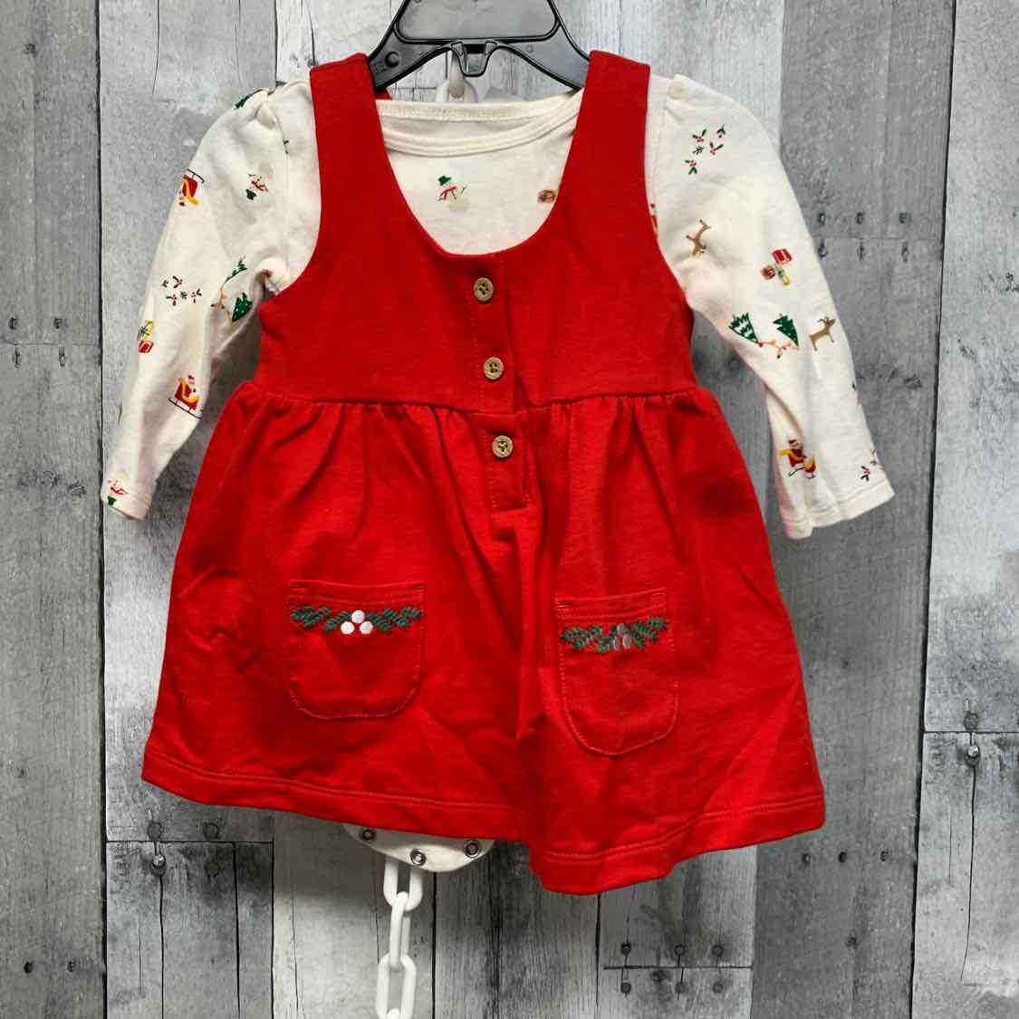 Size 9 Months Ivory/Red Carter's 2pc Dress