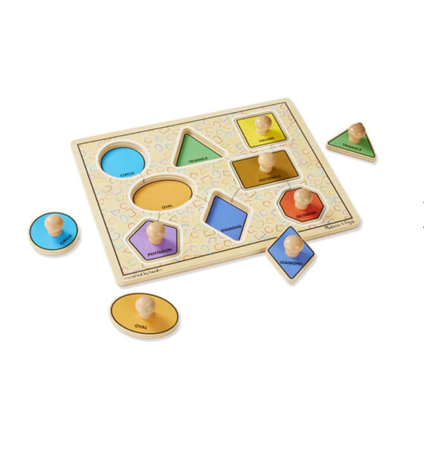 Melissa & Doug Large Shapes Jumbo Knob Puzzle