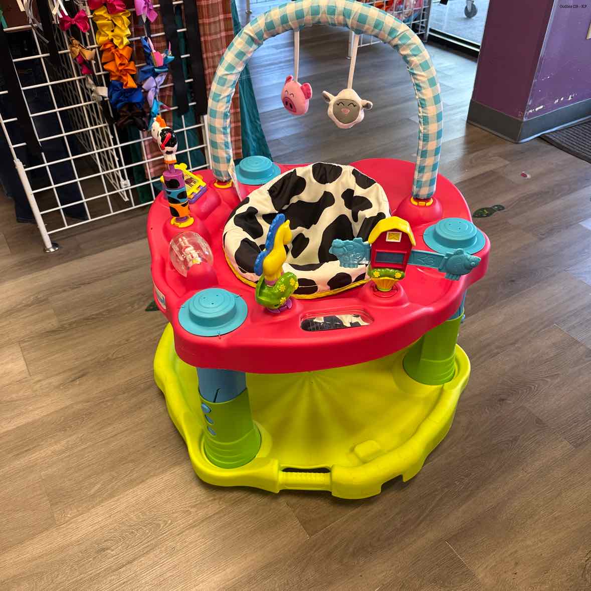 Exersaucer Red/Green Farm Exersaucer