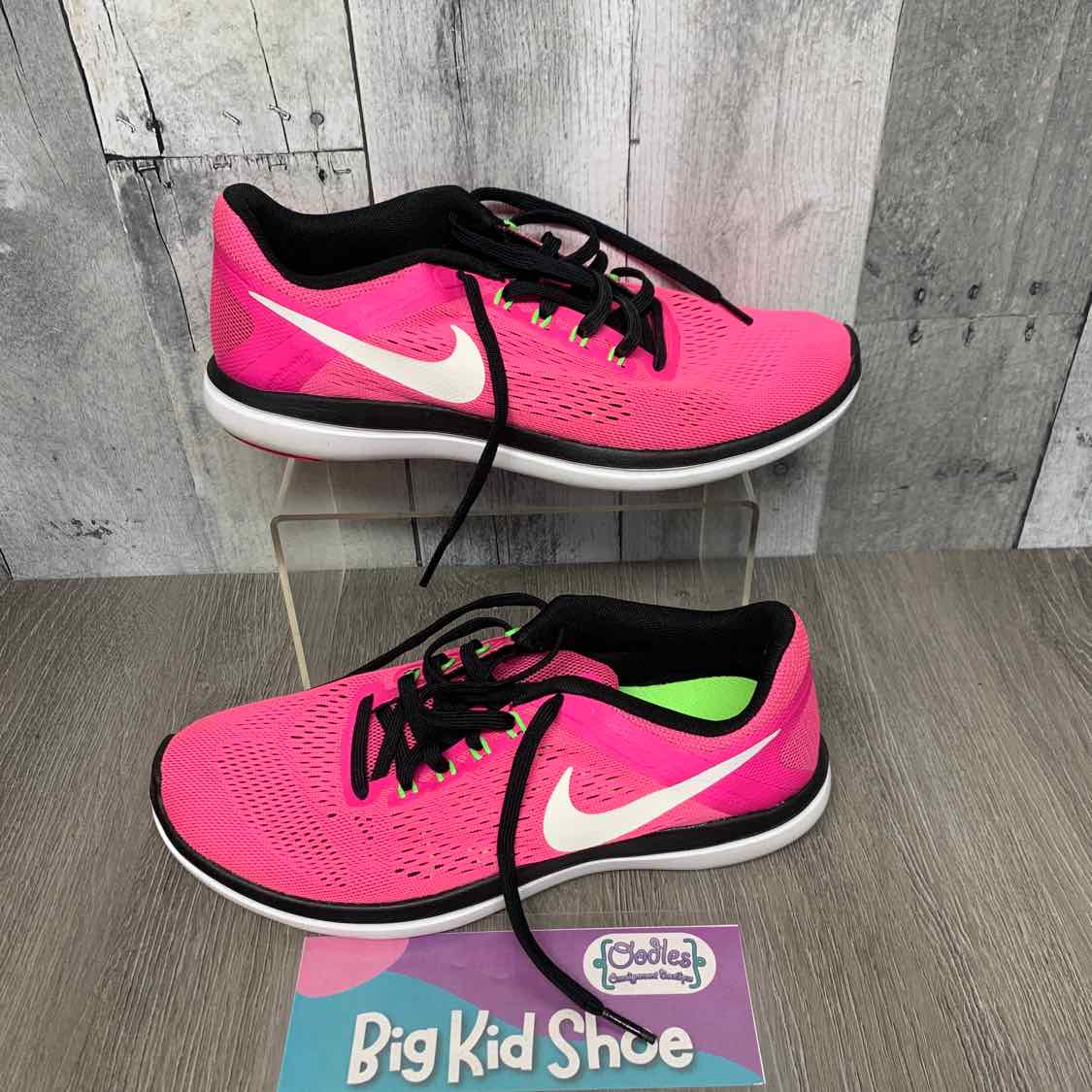 Size 7.5 Pink/Black Sport Brand Sneakers