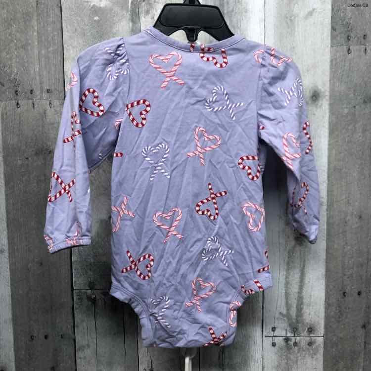 Size 12 Months Purple Print Okie Dokie Bodysuit