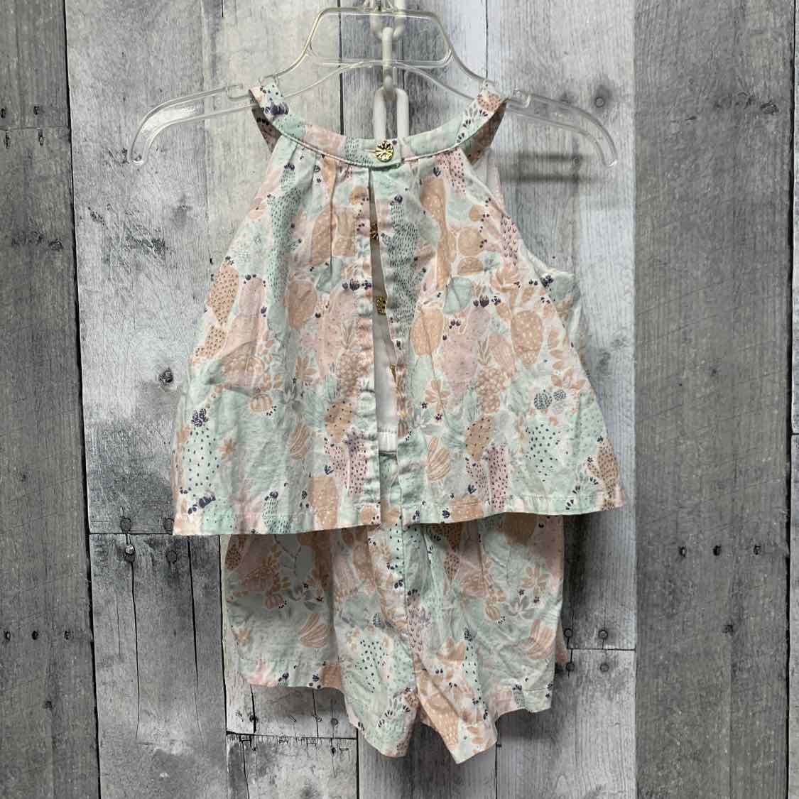 Size 24 Months Pink/Green Savannah Romper