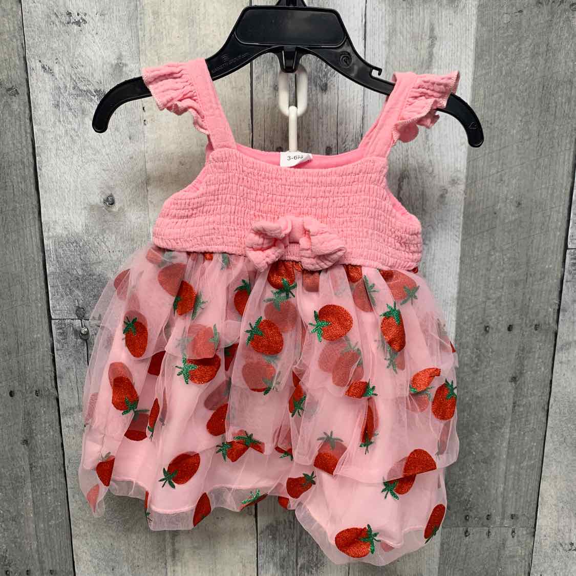 Size 3-6 Months Pink Print B Brand Dress
